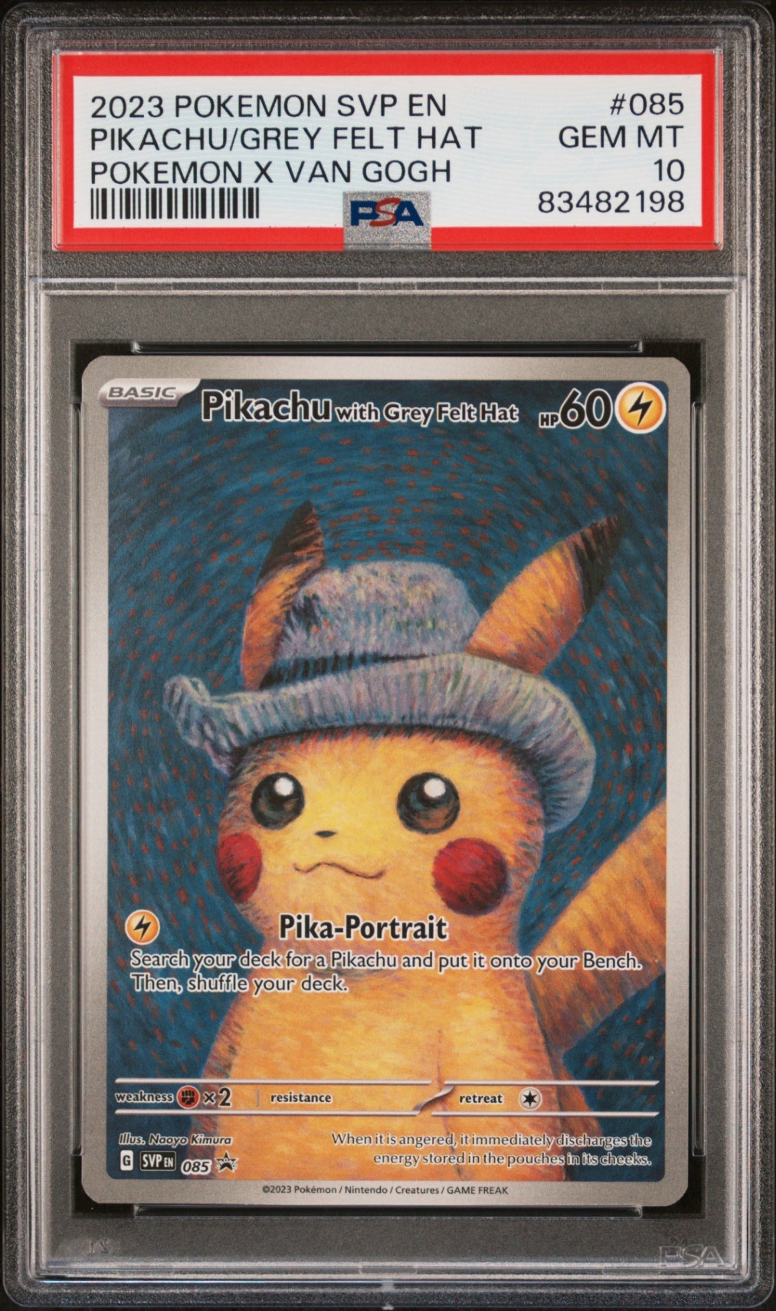 【PSA10】ゴッホピカチュウ【085】