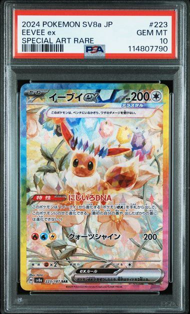 【PSA10】223/187/SV8A/B イーブイex